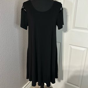 Forever 21+ Plus Size Strappy Black Dress - Size 2X